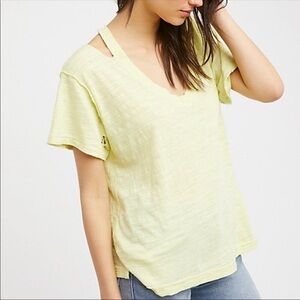 Free People: We The Free Surfs Up Tee - Citrus